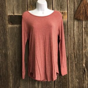 Red and Gray Striped Longsleeve